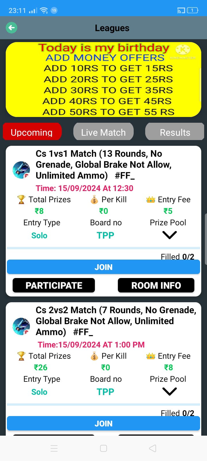 Qeeda Tournaments
